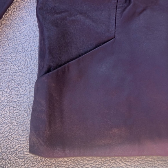 Pendleton Purple Leather Sleek Jacket - Picture 4 of 5